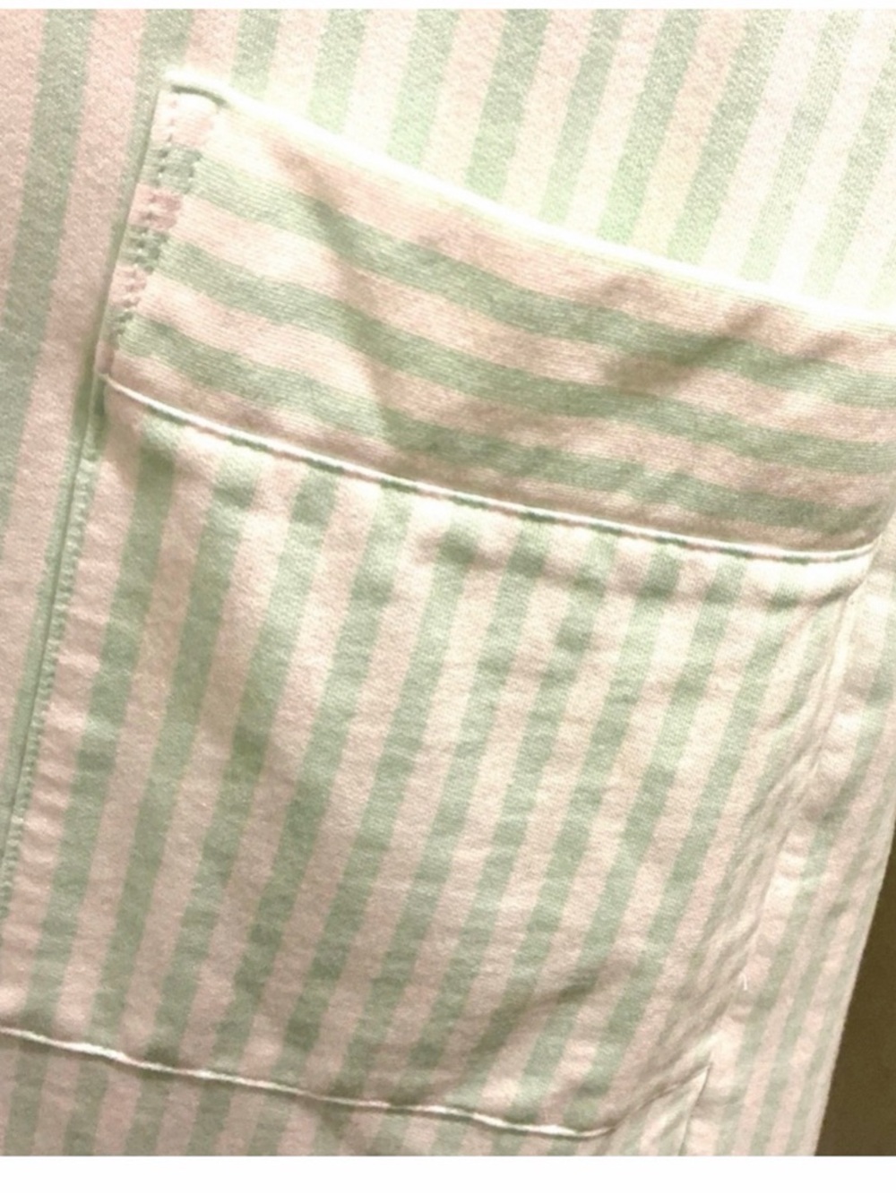 Mint Green Striped Robe - Picture 6 of 12